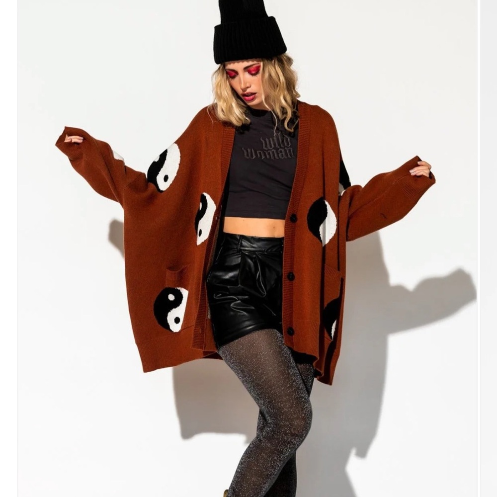 Dressed in LaLa Cinammin Cardigan Yin Yang Design Brand New with tags!!